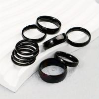 ราคา TEMU 10 ชิ้น แหวนสแตนเลสสตีลสำหรับผู้ชาย - สไตล์มินิมอลโค้งเรียบหรู ใช้งานได้หลากหลาย (17592381885568)