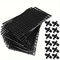 ราคา TEMU 12 ชิ้น ตะแกรงแบ่งตู้ปลา พลาสติกกล่องไข่ ตะแกรงกรองตู้ปลา ถาดก้นตู้ปลา ตะแกรงแบ่งช่อง ตะแกรงแบ่งตาข่าย เหมาะสำหรับคลิปดูด 12 ตัว สีดำ แผ่นแบ่งขนาด 30*15 ซม (17592388952291)