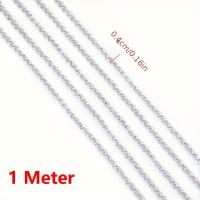 ราคา TEMU โซ่วงกลมเล็กสแตนเลสใหม่ 1 เมตร สีสตีล โซ่เชื่อมต่อวงเดี่ยวและคู่ ดีไซน์แปลกใหม่สำหรับ DIY สร้อยข้อมือและสร้อยคอแนวฮิปฮอปสำหรับผู้ชายและผู้หญิง (17592405435331)