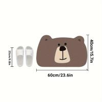 ราคา TEMU แผ่นรองอาบน้ำพื้นยาง: กันลื่น นุ่มสบาย - ลายการ์ตูนสัตว์น่ารัก (สิงโต, หมี) - เหมาะสำหรับห้องน้ำและตกแต่งบ้าน (17592415376860)