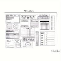 ราคา TEMU แสตมป์วางแผน 1 ชิ้น แม่แบบวาดภาพสำหรับสมุดภาพตัดปะ อุปกรณ์วาดภาพสำหรับทำการ์ด (17592425459417)