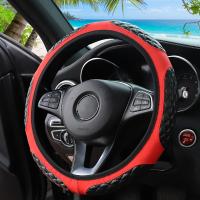 ราคา TEMU ปลอกหุ้มพวงมาลัยรถยนต์ ปักลาย 3D หนังแกะเทียม นุ่มสบาย สำหรับรถยนต์ ขนาดพวงมาลัย ถึง 15 นิ้ว ไม่มีวงแหวนใน (17592427776640)