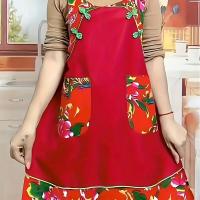 ราคา TEMU ผ้ากันเปื้อนครัวสไตล์ฟาร์มเฮาส์ ผ้ากันเปื้อนสไตล์ชนเผ่า ผ้ากันเปื้อนสำหรับร้านอาหารโฮมสเตย์และคลับเฮ้าส์ พร้อมหัวเข็มขัดสองด้าน (17592441686060)