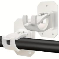 ราคา TEMU ชุดฉากติดราวผ้าม่านแบบกาว 2 ชิ้น ไม่ต้องเจาะ ไม่ต้องใช้ตะขอปรับได้ สำหรับแขวนผ้าม่านโดยไม่ต้องใช้ตะปู (17592448132144)