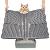 ราคา TEMU แผ่นรองกระบะทรายแมวขนาดใหญ่ ออกแบบมาเพื่อจับทราย, อ่อนโยนต่อเท้าแมว, ช่วยให้พื้นเรียบ, และทำความสะอาดง่าย (17592449510876)