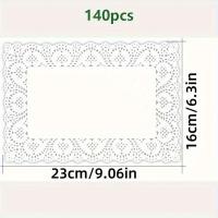 ราคา TEMU 140 ชิ้น/ชุด กระดาษซับไขมันลายลูกไม้ ทรงสี่เหลี่ยมผืนผ้า สำหรับซับน้ำมันระหว่างทำบาร์บีคิว เหมาะสำหรับเค้ก พิซซ่า และใช้ในครัวเรือน รวมถึงสำหรับเฟรนช์ฟรายส์และไก่พิ้ง (17592450096846)