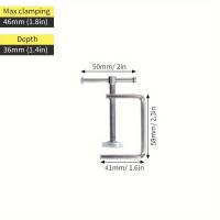 ราคา TEMU 1 ชิ้น แคลมป์ G แบบหนาพิเศษ, แคลมป์ C พร้อมด้ามจับ แบบเลื่อน เหมาะสำหรับงานไม้, งานเชื่อม และงานก่อสร้าง (17592450384355)