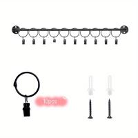 ราคา TEMU 1ชิ้น/2ชิ้น ที่แขวนหมวกติดผนังพร้อมตะขอ 10/20 อัน - ที่แขวนหมวกเบสบอลเหล็กสำหรับตู้เสื้อผ้า, ห้องนอน, ห้องทางเข้า, ห้องซักรีด - ที่วางโลหะสไตล์โมเดิร์น (17592455608685)