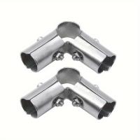 ราคา TEMU 2ชิ้น ข้อต่อท่อ 3 ทาง 90 องศา ทนทาน ทำจากสแตนเลส รองรับโครงสร้างที่แข็งแรง คลิปปิดปลายที่ทนทานต่อการสนิมสำหรับท่อขนาด 1, 25 มม. หรือ 3/4 นิ้ว OD สีเงิน (17592456440649)