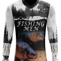 ราคา TEMU เสื้อเชิ้ตแขนยาวผู้ชาย ลายพิมพ์ 3D ตกปลา เสื้อทีเชิร์ตโพลีเอสเตอร์ระบายอากาศดี สำหรับปีนเขา ปั่นจักรยาน และล่าสัตว์ (17592458006062)