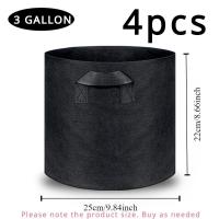 ราคา TEMU 4PCS ถุงปลูกผ้าสักหลาดทนทานต่อสภาพอากาศพร้อมหูหิ้วคู่ - กระถางปลูกในร่มและกลางแจ้งสไตล์คลาสสิกสำหรับสวน ผลไม้ ผัก ดอกไม้ และต้นไม้ - กระถางปลูกบนพื้นพร้อมส่วนประกอบหลายอย่าง (17592459392639)