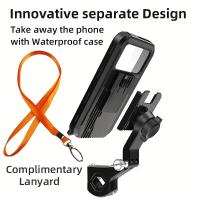 ราคา TEMU LRBH ที่วางโทรศัพท์มือถือกันน้ำสำหรับมอเตอร์ไซค์ จักรยาน รองรับทั่วไป สำหรับจีพีเอส 360° หมุนได้ ปรับระดับได้ (17592459555715)