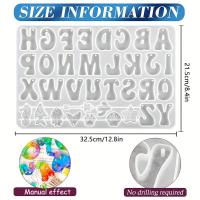 ราคา TEMU 1 ชิ้น แม่พิมพ์เรซิ่นตัวอักษร | แม่พิมพ์ซิลิโคนแบบกลับด้าน พร้อมรูเรซิ่นอีพ็อกซี่ สำหรับพวงกุญแจ เครื่องประดับ จี้ ตกแต่ง (17592459724278)