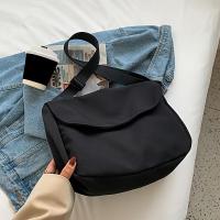 ราคา TEMU กระเป๋าสะพายข้างไนลอนความจุใหญ่ทนทานพร้อมสายปรับได้, ปิดด้วยซิป - น้ำหนักเบา, ดีไซน์พับได้ในสีเบจ/กาแฟ//ดำ - เหมาะสำหรับใช้ประจำวัน (17592460246787)