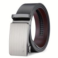 ราคา TEMU เข็มขัดหนังแท้สำหรับผู้ชาย OYIFAN พร้อมหัวเข็มขัดอัตโนมัติ ขนาด 35 & 1/25 สเกล - เข็มขัดปรับขนาดได้เหมาะสำหรับกางเกง ชุดสวมใส่ทั้งแบบลำลองและทางการ ของขวัญที่เหมาะสม (17592464262496)