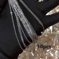 ราคา TEMU สร้อยคอสำหรับทำจี้ สร้อยข้อมือ พวงกุญแจ จากสแตนเลส 304 10 ชิ้น (17592465011062)