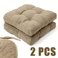ราคา TEMU เบาะรองนั่งกำมะหยี่สองชิ้น, เบาะรองนั่งรูปตัว U พร้อมเชือกผูก, เหมาะสำหรับเบาะรองเก้าอี้กลางแจ้ง/ในร่ม, ซักได้, เหมาะสำหรับโฮมออฟฟิศ (17592467954284)