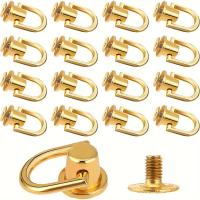 ราคา TEMU หมุดย้ำ D-Ring โลหะ 12 ชิ้น สำหรับงานโปรเจกต์ เช่น กระเป๋าและกระเป๋าสตางค์ มาพร้อมกับด้ามสกรูและกระดุม (17592468962170)