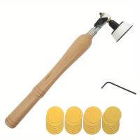 ราคา TEMU ชุดเครื่องเจียรชามงานไม้ 42 ชิ้น พร้อมหัวเจียรขนาดเส้นผ่าศูนย์กลาง 2 นิ้ว, หัวแบริ่งคู่, ด้ามจับไม้แข็งสบาย & แผ่นเจียรแบบตะขอและห่วง - หลากหลายสำหรับพื้นผิวโค้งและเรียบ (17592471018077)