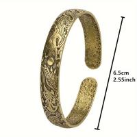 ราคา TEMU สร้อยข้อมือแบบเปิด ลายมังกรและฟีนิกส์สไตล์วินเทจ ทำจากทองแดงบริสุทธิ์ งานแกะสลักด้วยมือ และขอบขัดเงา เหมาะสำหรับคู่รักเป็นของขวัญแกะสลักทองเหลือง (17592475095991)