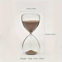 ราคา TEMU นาฬิกาทรายแก้ว 15 นาที, นาฬิกาทรายกลม, ของขวัญสร้างสรรค์, ของตกแต่งบ้านนาฬิกาทราย, ตกแต่งสไตล์โมเดิร์น. (17592478909847)