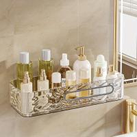 ราคา TEMU ชั้นวางของในห้องน้ำติดผนัง แบบไม่ต้องเจาะ อะคริลิคใส สำหรับจัดเก็บเครื่องสำอางและผลิตภัณฑ์ดูแลผิว กล่องเก็บเครื่องประดับและอุปกรณ์เสริม ตู้จัดเก็บน้ำหอม (17592487951955)