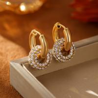 ราคา TEMU ต่างหูทองชุบทองประดับพลอยสังเคราะห์ (Zirconia) สุดเก๋ เซ็กซี่ เหมาะเป็นของขวัญวันหยุด สร้างเสน่ห์ความสง่างาม เหมาะสำหรับเป็นของขวัญ (17592494059447)