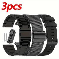 ราคา TEMU สายรัดสมาร์ทวอทช์ 3 ชิ้น เหมาะสำหรับสายรัดสแตนเลสสตีลมิลาน 20 มม. 22 มม. สำหรับ Huawei & & & Xiaomi & Fossil & Honor สายรัดสมาร์ทวอทช์สำหรับผู้ชายและผู้หญิง สายรัดข้อมือโลหะ (17592497983136)