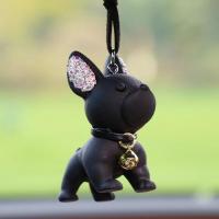 ราคา TEMU อุปกรณ์ตกแต่งรถยนต์ รูปสุนัขพันธุ์ฝรั่งเศส เรซิ่นสีดำ ติดกระจกมองหลัง (17592502393499)