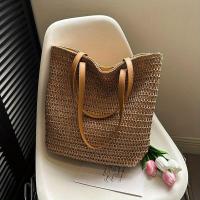 ราคา TEMU กระเป๋าสานหญ้าฤดูร้อนสไตล์วันหยุด กระเป๋าสานสตรีความจุใหญ่สำหรับนักเรียนหญิง กระเป๋าสะพายไหล่แบบพกพาสไตล์ฝรั่งเศส (17592503964952)