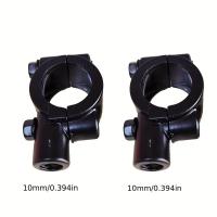 ราคา TEMU 2ชิ้น ขาตั้งกระจกมองข้างสีดำสำหรับมอเตอร์ไซค์และจักรยาน - 8มม./10มม., อะแดปเตอร์คลัมป์เกลียว 7/8 นิ้ว (17592504543487)