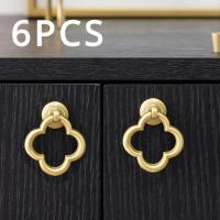 ราคา TEMU ชุดมือจับลิ้นชักและตัวล็อค 6 ชิ้น สไตล์วินเทจโมเดิร์น ทำจากทองเหลืองปัดเงา เหมาะสำหรับตู้ในครัว ตู้เสื้อผ้า และลิ้นชัก (17592507343250)