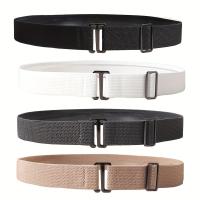 ราคา TEMU เข็มขัดผู้หญิงแบบแบน 2D ปรับได้ 4 ชิ้น เข็มขัดยางยืดไม่มีหัวเข็มขัด - เอวยืดหยุ่นมองไม่เห็นสำหรับกางเกงยีนส์ กางเกง ชุดเดรส - ขนาดปกติและขนาดปกติ เข็มขัดสวมใส่ประจำวัน (17592510682733)