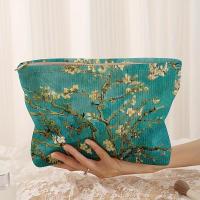 ราคา TEMU กระเป๋าเก็บของแบบมีซิปผ้าลูกฟูก พิมพ์ลายดอกไม้, กระเป๋าเครื่องสำอางน้ำหนักเบา, และกระเป๋าใส่เครื่องอาบน้ำอเนกประสงค์พร้อมซับใน (17592512900428)