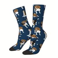 ราคา TEMU 1 Pair Hip Hop Vintage Beagle Crazy Men's compression Sos Harajuku Seamless Printed Funny Novelty So Boys Gift (17592514026199)