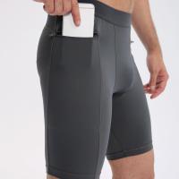 ราคา TEMU กางเกงขาสั้นออกกำลังกายผู้ชาย ทรงเข้ารูป มีกระเป๋าซิป, กางเกงวิ่งออกกำลังกาย PRO ผ้ายืดหยุ่น ระบายความชื้น แห้งเร็ว (17592234633566)