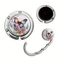 ราคา TEMU ที่วางกระเป๋าถือแบบพับได้ 2D แบนราบ สำหรับวางบนโต๊ะ ลายดอกไม้และผีเสื้อสไตล์วินเทจ เหมาะสำหรับเดินทาง และเป็นของขวัญที่ไม่เหมือนใคร (17592292380030)