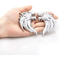 ราคา TEMU ชุดป้ายโลหะลายหัวหมาป่า 3D 2 ชิ้น สำหรับติดกันชนข้างรถยนต์และรถจักรยานยนต์, สติกเกอร์ตกแต่งด้านหลัง (17592231350968)