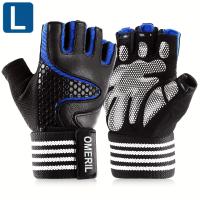 ราคา TEMU 1 คู่ถุงมือฟิตเนสพร้อมรองข้อมือ สำหรับผู้ชายและผู้หญิง ปกคลุมฝ่ามือเต็ม สำหรับยกน้ำหนัก ฟิตเนส ดึงข้อ ดึงข้อคาง ถุงมือกีฬาครึ่งนิ้วสวมใส่สบาย (17592254089483)