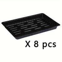 ราคา TEMU 8/10/12 ชิ้น ถาดเพาะกล้า PET Plastic 7*10 นิ้ว สีดำทนทาน, ถาดหมุนปลูกต้นไม้ ผัก แคร (17592562300799)