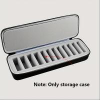 ราคา TEMU กล่องใส่ใบมีดตัดขน 12 ใบมีด พร้อมที่จัดระเบียบ | ที่เก็บของแบบแข็ง พกพาสะดวก, อัพเกรด, ใช้ได้ทั้งชายและหญิง, วัสดุ PVC, สีผสม (17592232036941)