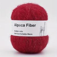 ราคา TEMU 50g/ลูก 380ม./416หลา ไหมพรมอัลปาก้าโมแฮร์บางนุ่ม ไหมพรมขนยาวหนาสำหรับถักผ้าพันคอ 20% 10% ขนแกะ 50% เส้นใยอะคริลิค 20% โมแฮร์เทียมไนลอน (17592252979402)