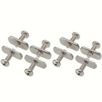 ราคา TEMU ชุดอะไหล่สำหรับติดตั้งรางเรล/แทร็คเรลของเรือคายัค 4/8 ชิ้น รวมถึงสกรูและน็อตสำหรับติดตั้งอุปกรณ์บนราง เหมาะสำหรับเรือคายัค แคนู และเรือ (17592256015637)