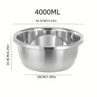 ราคา TEMU 1 ชิ้น, ชามผสมสแตนเลส, ชามผสมสลัดหนา, เตาอบ, ตู้แช่แข็ง และ เครื่องล้างจาน ปลอดภัย, อุปกรณ์ครัว, อุปกรณ์เสริมในครัว (17592240446161)