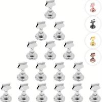 ราคา TEMU 12 ชิ้น & 16 ชิ้น ที่วางบัตรเหล็กหล่อหรูหรา - ที่วางหมายเลขโต๊ะแข็งแรงพร้อมคลิป สำหรับงานแต่งงาน, งานเลี้ยง, เมนูร้านอาหาร, ป้ายที่นั่งสำรอง - เหมาะสำหรับงานแต่งงาน, , งานอีเว้นท์ (17592220945471