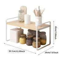 ราคา TEMU 1 ชั้นวางของบนโต๊ะ ชั้นวางของอเนกประสงค์ ชั้นวางของและชั้นวางของสำหรับเครื่องเทศในครัว เครื่องใช้ในห้องน้ำ ห้องนั่งเล่น ห้องครัว ห้องนอน ของตกแต่งบ้าน การจัดเก็บและจัดระเบียบในครัวเรือน (17592256