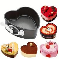 ราคา TEMU 1 ชิ้น ถาดอบรูปหัวใจไม่ติดกระทะพร้อมฐานถอดได้ - แม่พิมพ์เค้กสปริงฟอร์มขนาด 4.13 นิ้ว สำหรับชีสเค้ก, พุดดิ้ง, เค้กแต่งงาน และอื่นๆ - กันรั่ว, ถอดออกง่าย, อุปกรณ์ทำขนมในครัว, ถาดอบเค้กรูปหัวใจ (175