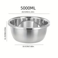 ราคา TEMU 1 ชิ้น, ชามผสมสแตนเลส, ชามผสมสลัดหนา, เตาอบ, ตู้แช่แข็ง และ เครื่องล้างจาน ปลอดภัย, อุปกรณ์ครัว, อุปกรณ์เสริมในครัว (17592240446162)