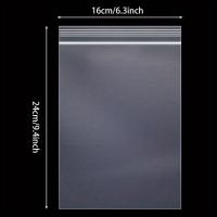 ราคา TEMU 100 ชิ้น ถุงพลาสติกใสขนาดใหญ่ปิดผนึกเอง - ถุงซิปใสใช้ซ้ำได้สำหรับบรรจุภัณฑ์, การเก็บรักษา & การจัดส่ง, ขนาดหลายขนาด (เล็ก, กลาง, ใหญ่), ถุงเก็บของ (17592219858421)