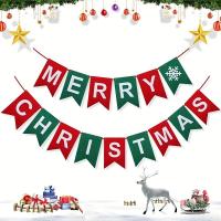 ราคา TEMU ป้ายคริสต์มาสผ้าสักหลาด "สุขสันต์วันคริสต์มาส (17592254333725)